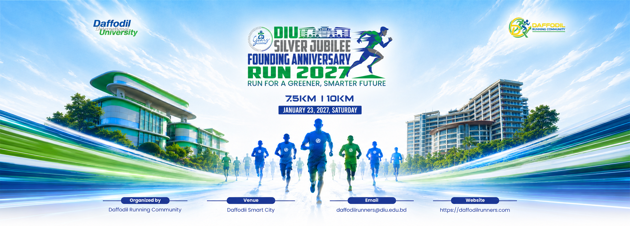 DIU Silver Jubilee Founding Anniversary Run 2027